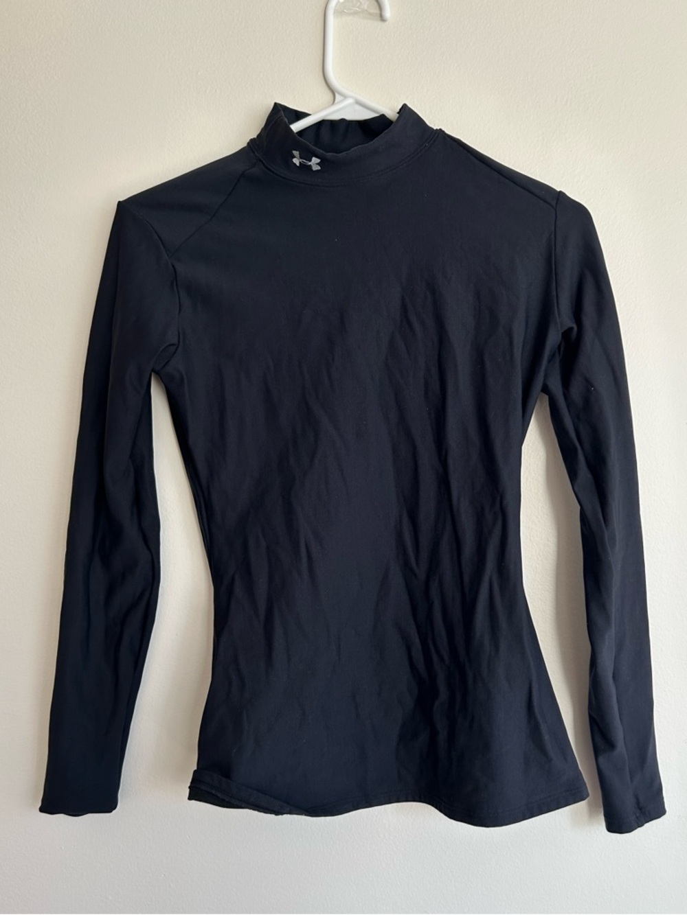 Under Armour ColdGear Black Long Sleeve Mock Neck Top